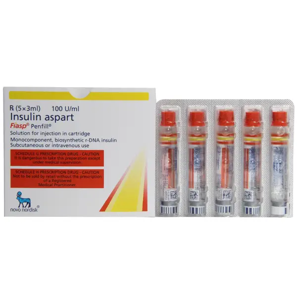 Fiasp 100IU/ml Penfill (3ml Each)